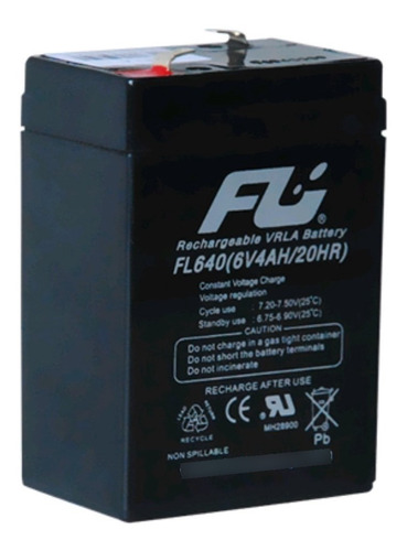 ¡   Batería Sellada Fulibattery 6v-4ah Ref. Fl640 Gs   !!