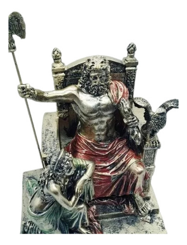 Estatua Deus Grego Mitologia Grega De Zeus E Hera No Trono