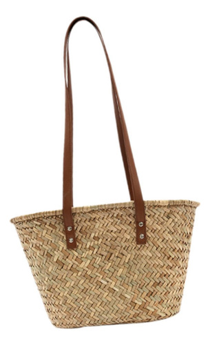 Bolso Tejido Bolso Sólido Bolso De Mano Elegante, Para