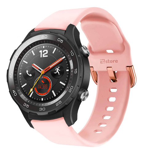 Correa Compatible Huawei Watch 2 Classic Rosado Hebilla 22m