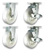 Comprar 4 Ruedas De Nylon 150mm Ruleman 2 Fijas 2 Giratorias C\u002Ffreno