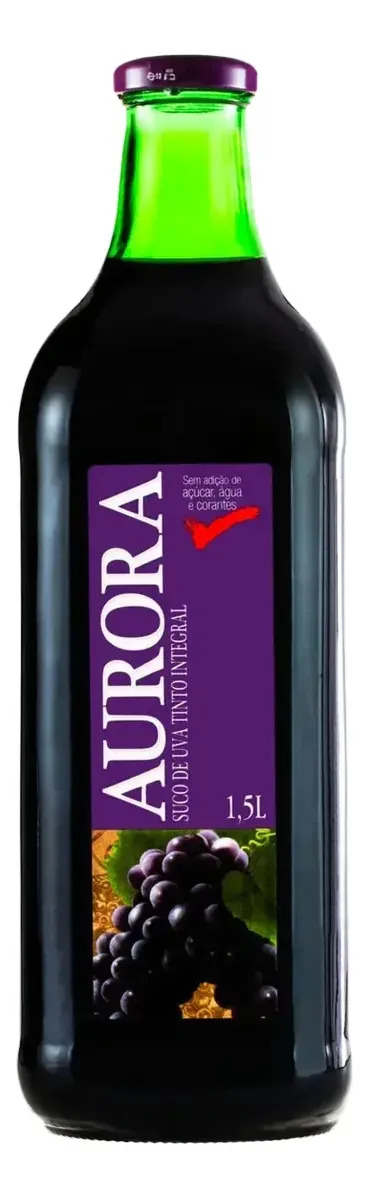 Suco Concentrado Integral De Uva Garrafa 1,5 Litros Aurora
