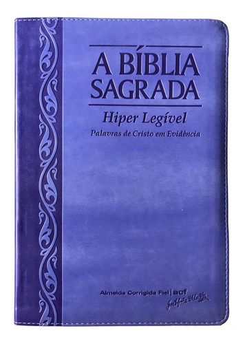 Bíblia Letra Hiper Legível Acf - Corrigida Fiel / Capa Lilás