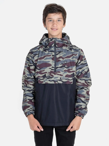 Chaqueta Niño Maui Half Zipper Camo