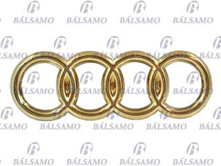 Imagen 1 de 1 de Emblema Baul -oooo- Audi Dorado-chico - I3636