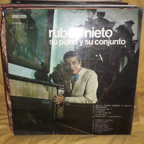 Vinilo Ruben Nieto Su Piano Y Su Conjunto F2