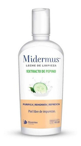 Midermus Leches De Limpeza Con Extracto De Pepino X 200 Ml