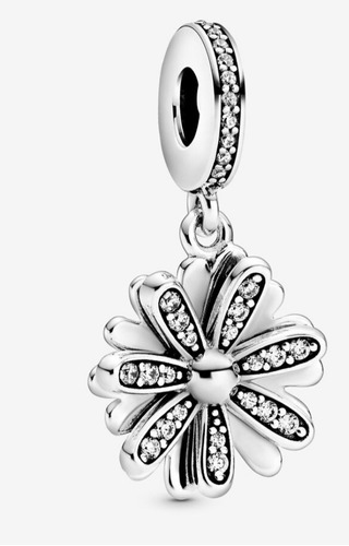 Charm,dije Pandora Flor Cubics Colgante Plata925 Original 