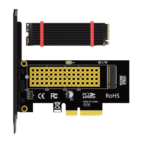 Adaptador M.2 Nvme A Pci Express 3.0/4.0 Disipador De Calor