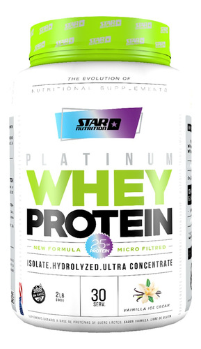 Suplemento Whey Protein Star Nutrition Helado De Vainilla