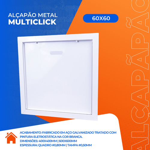 Alçapão 60x60cm Clicado Para Forro De Drywall Gesso Click