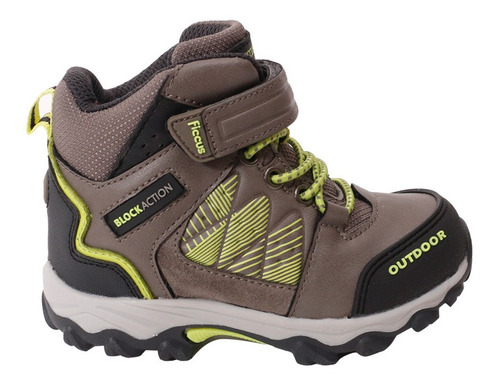 Zapatilla Outdoor Ficcustex Gris A Caminar 10971