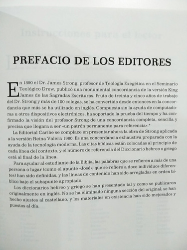 Imagen 5 de 10 de Concordancia Strong Exhaustiva De Biblia Dicc. Hebreo/griego