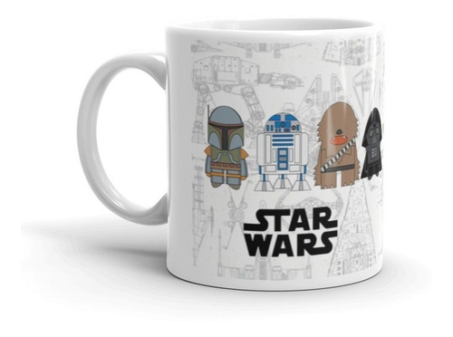 Imagen 1 de 4 de Taza Starwars Nombre Personalizado