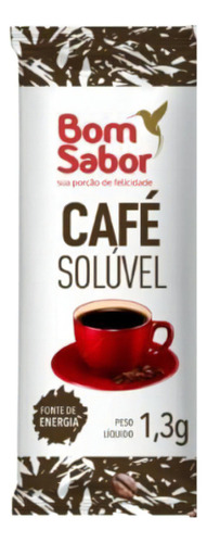 Café Solúvel Sachê 1,3g Bom Sabor Pacote Com 20 Unidades