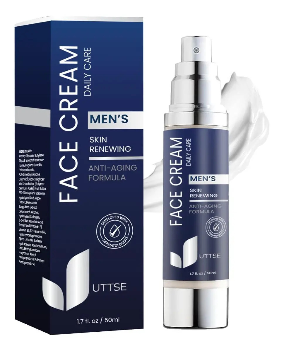 Creme facial hidratante para homens: creme anti-envelhecimento