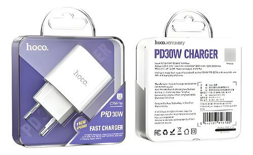 Cargador Adaptador Carga Rápida Usb-c 30w Android/ios.