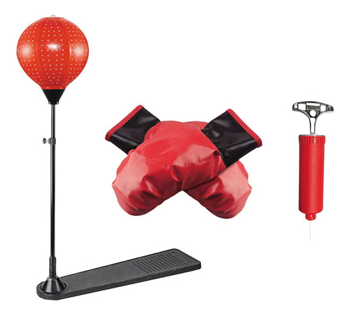 Bolso De Boxeo Inflable Para Niños Adultos Con Luz Pedal