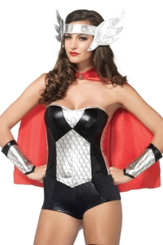 Disfraz De Thor Sexy Para Mujer Talla: M Halloween