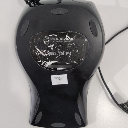 Mouse 3d 3dconnexion Spacepilot Pro 3dx Funcionando Preto