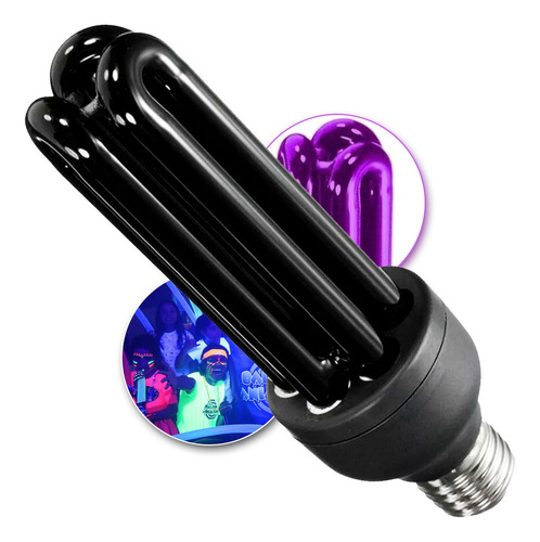 Lampada Milho Fluorescente 36w - Luz Negra - Efeito Neon E27 Cor da luz 110v