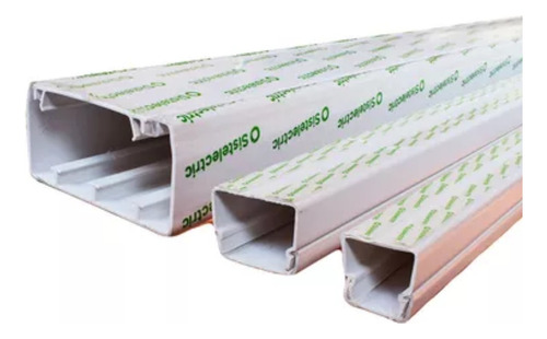 Cable Canal 100x50mm Std S/adhesivo X 2 Mts Genrod Blanco