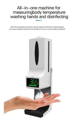 Imagen 4 de 9 de Termometro Dispensador De Alcohol Gel K9x Automático