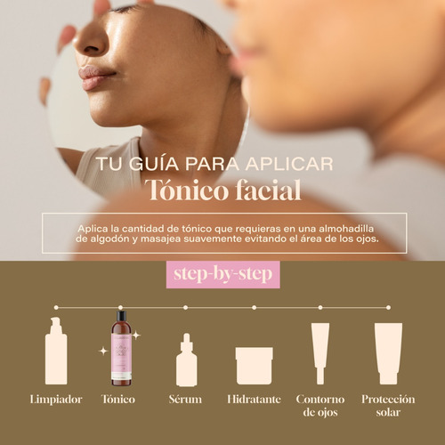 Imagen 4 de 7 de Tonico Facial 500ml Niacinamida Colageno Skin Care Toner