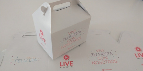 Cajita Feliz Personalizada Caja Packaging - Poneletulogo!