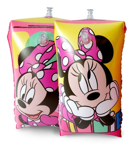 Imagem 1 de 5 de Boia De Braço Infantil Minnie 29x15 Rosa Etitoys - Dyin-011