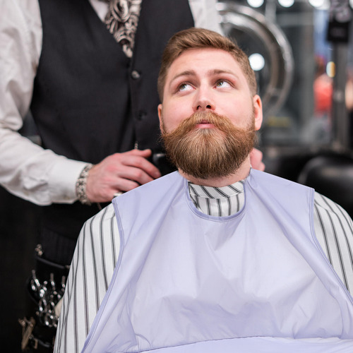 Babero Para Afeitarse La Barba, 1 Unidad, Uso En El Salón De