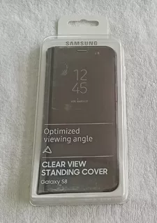 Capa Protetora Clear View Standing Samsung Galaxy S8 Silver