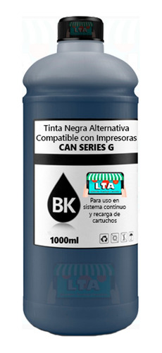 Litro Tinta Negra Alternativa Compatible Para G3100