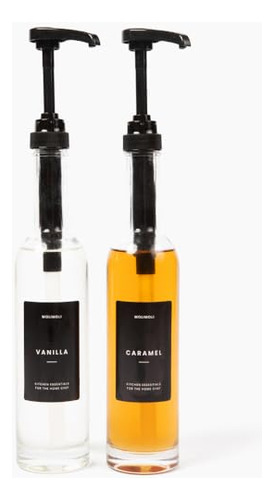 Set De 2 Dispensadores De Sirope De Café Molimoli, 350 Ml, P