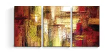 Comprar Cuadros Tripticos Mural Abstracto Moderno Deco Arte New 