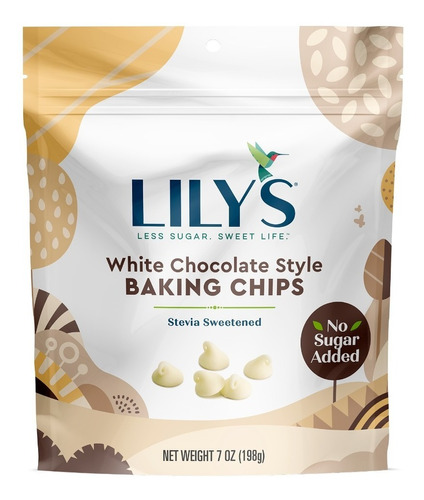 Lily's Chispas De Chocolate Blanco Sin Azúcar 198 G