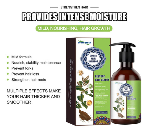 - Shampoo Vegetal Jengibre Para Cabelos Antigos