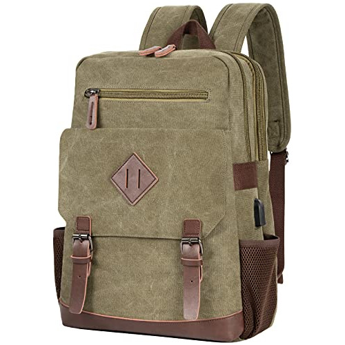 Modoker Vintage Mochila Para Hombres Mujeres, Lienzo 1931u