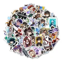 Comprar Pack 50 Stickers Adhesivo Videojuego Pc Genshin Impact