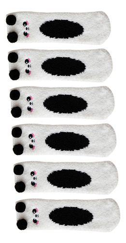 3 Pares De Calcetines De Felpa Duraderos Para Invierno, Calc