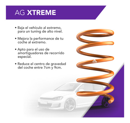 Imagen 7 de 7 de Kit Espirales Xtreme X 2 Peugeot 206 04/16