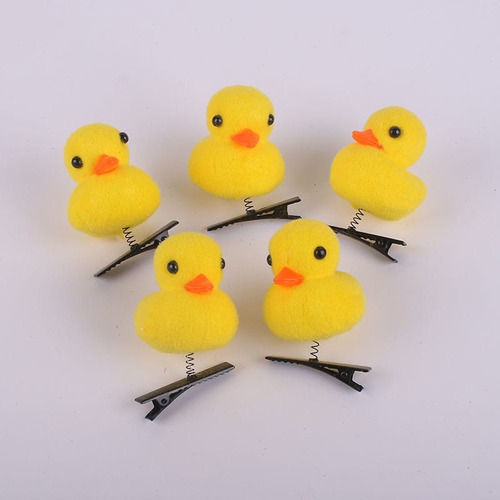   6 Ganchos Para Cabello Patito Kawai 