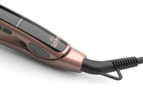 Pranchinha Para Alisar Cabelo Profissional Salão De Beleza Cor Rosa Ouro E Preto 127/220v