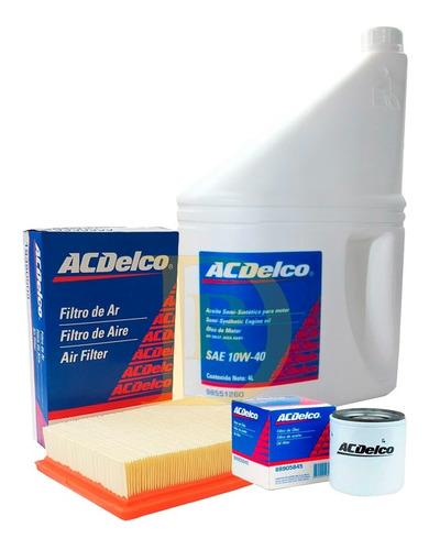 Kit Filtros + Aceite 10w40 Chevrolet  Cobalt  1.8  Todos