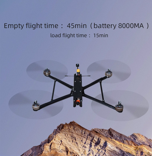 Dron Portador De Carga Útil 4kg Helicóptero Rc Fpv 7inch