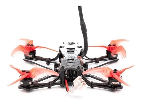 Drone Emax Tinyhawk II Freestyle BNF con cámara 700TVL negro, blanco y rojo 2 baterías