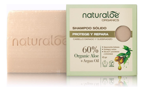 Shampoo Sólido Naturaloe Reparación Y Protección 83gr