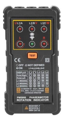 Prueba De Secuencia De Fases De Motor Trifásico Sin Contacto