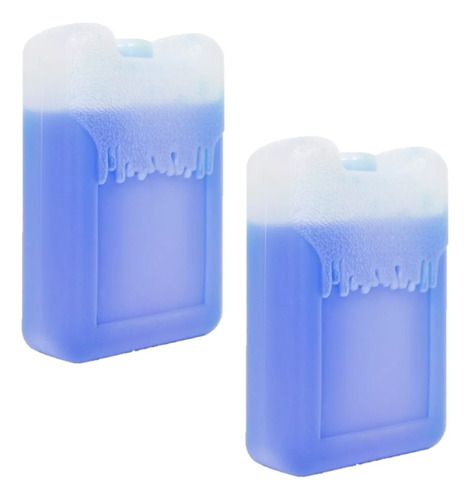 Set X2 Compresa Gel Frio En Bloque Para Nevera Lonchera Camp