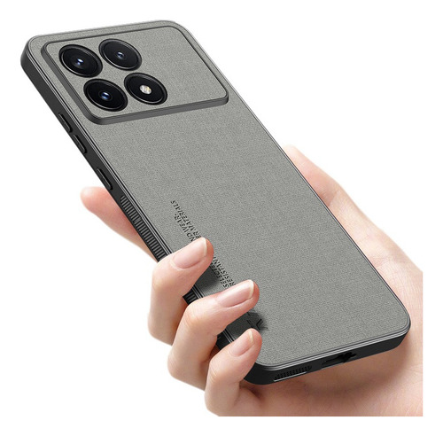 For Poco X6 Pro 5g Canvas Fabric Slim Matte Shockproof Case